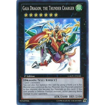Yu-Gi-Oh Galactic Overlord Single Gaia Dragon, the Thunder Charger Super Rare