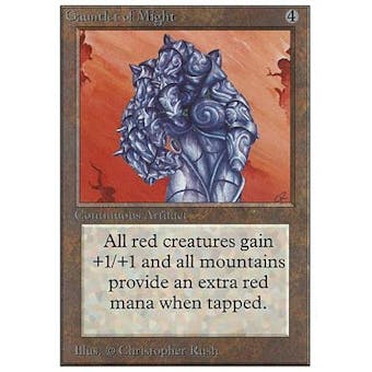 Magic the Gathering Unlimited Single Gauntlet of Might - HEAVY PLAY (HP)