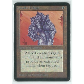 Magic the Gathering Alpha Single Gauntlet of Might - SLIGHT PLAY (SP)