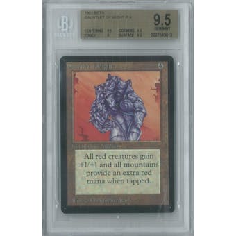 Magic the Gathering Beta Gauntlet of Might BGS 9.5 (9.5, 9.5, 9, 9.5)