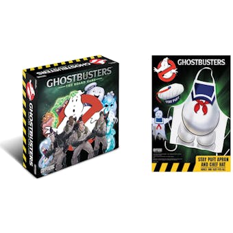 Ghostbusters: The Board Game and Stay Puft Apron & Chef Hat Set COMBO