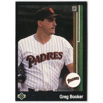 1989 Upper Deck Greg Booker San Diego Padres #641 Black Border Proof