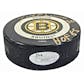 Gerry Cheevers Autographed Boston Bruins Hockey Puck with HOF 88 (JSA)