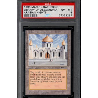 Magic the Gathering Arabian Nights Library of Alexandria PSA 8