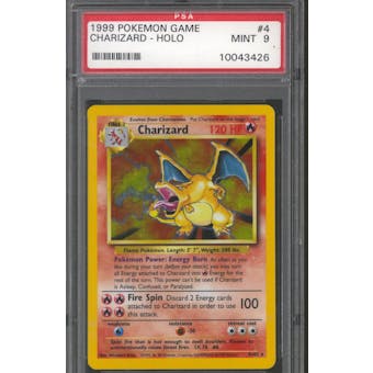 Pokemon Base Set Unlimited Charizard 4/102 PSA 9