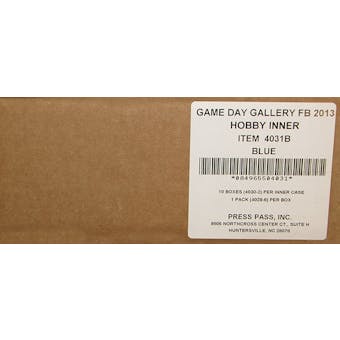 2013 Press Pass Gameday Gallery Football Hobby 10-Box Case