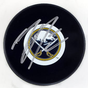 Nathan Gerbe Autographed Buffalo Sabres Hockey Puck