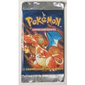 Pokemon Base Set 1 1st Edition GERMAN Booster Pack - Charizard Art UNSEARCHED UNWEIGHED