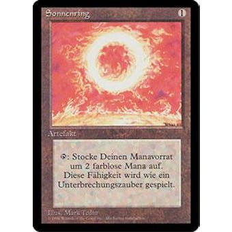 Magic the Gathering 3rd Ed (Revised) FBB German Single Sol Ring - MODERATE PLAY (MP)