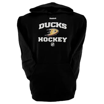 Anaheim Ducks Reebok Black Center Ice Fleece Hoodie (Adult XL)