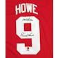 Gordie Howe Autographed Detroit Red Wings Red Jersey  (Mr Hockey)