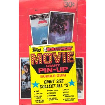 Movie Giant Pin-Up Trading Cards Wax Box (1981 Topps)
