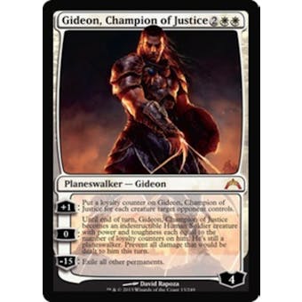 Magic the Gathering Gatecrash Single Gideon, Champion of Justice Foil