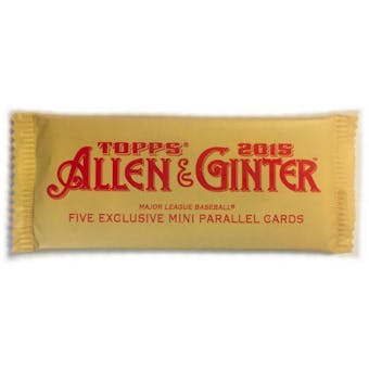 2015 Topps Allen & Ginter Baseball Mini Parallel Topper Pack (RARE)