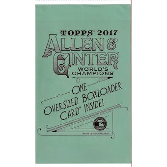 2017 Topps Allen & Ginter Baseball Oversized Boxloader Card Topper Pack
