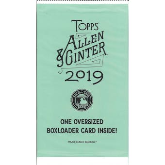 2019 Topps Allen & Ginter Baseball Oversized Boxloader Topper Pack