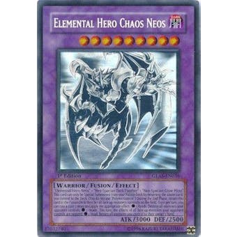 Yu-Gi-Oh Gladiator's Assault 1st Edition Elemental Hero Chaos Neos GLAS-EN036 Ghost LIGHTLY PLAYED (LP)