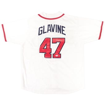 Tom Glavine Autographed Atlanta Braves White Jersey (PSA)