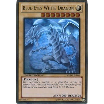 Yu-Gi-Oh Gold Series 5 Single Blue-Eyes White Dragon Ghost Rare Near Mint (NM)