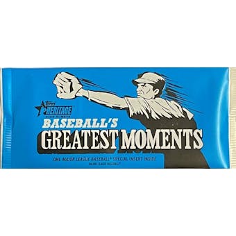 2020 Topps Heritage High Number Baseball Greatest Moments Topper Pack