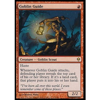 Magic the Gathering Zendikar Single Goblin Guide FOIL - SLIGHT PLAY (SP)