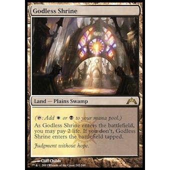 Magic the Gathering Gatecrash Single Godless Shrine - MODERATE PLAY (MP)