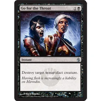 Magic the Gathering Mirrodin Besieged Single Go for the Throat - NEAR MINT (NM)