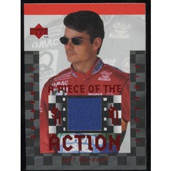1997 Upper Deck Victory Circle Piece of the Action #FS1 Jeff Gordon Firesuit Blue