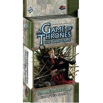Game of Thrones LCG (1st Ed.) - Where Loyalty Lies Chapter Pack (FFG)
