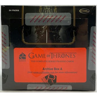 Game of Thrones The Complete Series Trading Cards Archive Box (Rittenhouse 2020)
