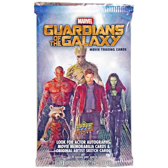 Marvel Guardians of the Galaxy Movie Trading Cards Hobby Pack (Upper Deck 2014)