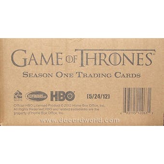 Game of Thrones Season 1 (One) Trading Cards 12-Box Case (Rittenhouse 2012)