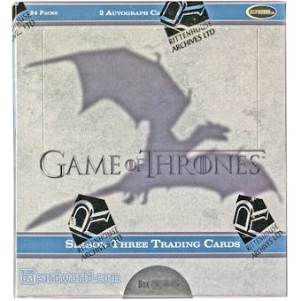 Game of Thrones Season 3 (Three) Trading Cards Box (Rittenhouse 2014)