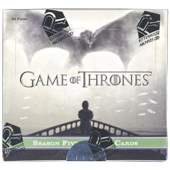 Game Of Thrones Season 5 (Five) Trading Cards Box (Rittenhouse 2016)
