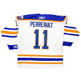 Gilbert Perreault Autographed Buffalo Sabres Throwback White Reebok Jersey