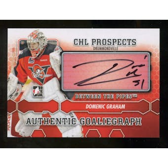 2012/13 In the Game Between The Pipes Autographs #ADG Domenic Graham Autograph
