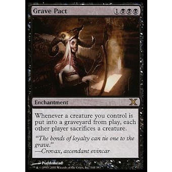 Magic the Gathering 10th Edition Single Grave Pact Foil - NEAR MINT