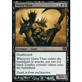 Magic the Gathering Promo Single Grave Titan DUELS OF THE PLANESWALKERS FOIL - SLIGHT PLAY (SP)