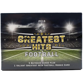 2018 Leaf Greatest Hits Football Hobby Box