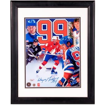 Wayne Gretzky Autographed Edmonton Oilers Framed 11x14 Collage (WGA Authentic)