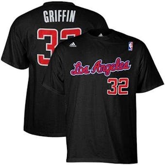 Blake Griffin Los Angeles Clippers Black Adidas Net T-Shirt (Adult L)