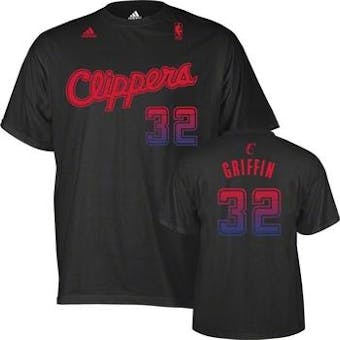 Blake Griffin Los Angeles Clippers Black Adidas Vibe T-Shirt  (Adult S)