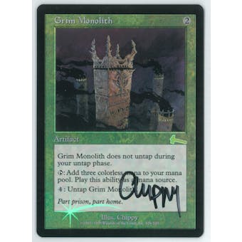 Magic the Gathering Urza's Legacy Single Grim Monolith FOIL - Near Mint (NM) Artist Signed!