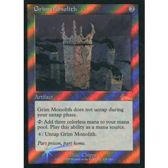 Magic the Gathering Urza's Legacy Single Grim Monolith Foil - SLIGHT PLAY (SP)