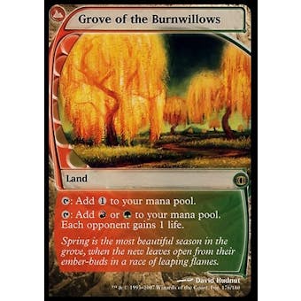 Magic the Gathering Future Sight Single Grove of the Burnwillows FOIL - SLIGHT PLAY (SP)