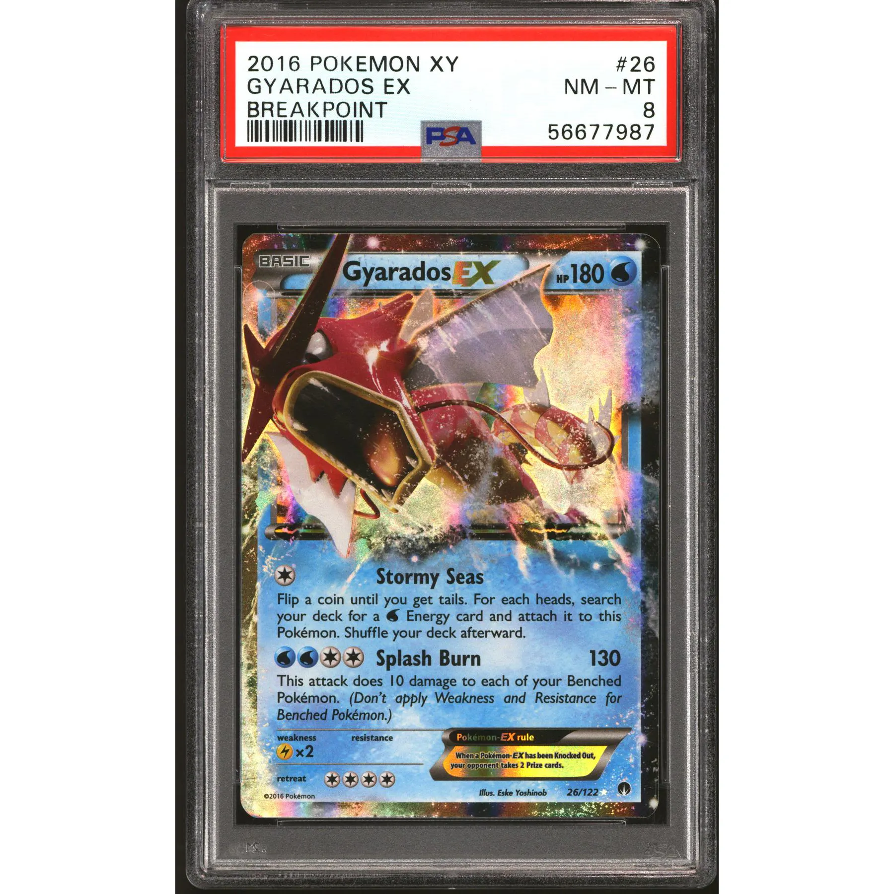 Pokemon XY Breakpoint Gyrados EX 26/122 PSA 8 | DA Card World Pokemon XY Breakpoint Gyrados EX 26/122 PSA 8 | DA Card World