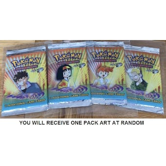 WOTC Pokemon Gym Heroes Booster Pack (UNSEARCHED, UNWEIGHED, RANDOM ART)