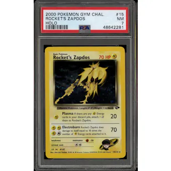 Pokemon Gym Challenge Rocket's Zapdos 15/132 PSA 7