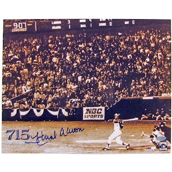 Hank Aaron Autographed Atlanta Braves 11x14 Photo (Steiner COA)