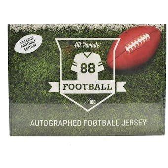 2022 Hit Parade Autographed College Football Jersey - Hobby Box - Series 1